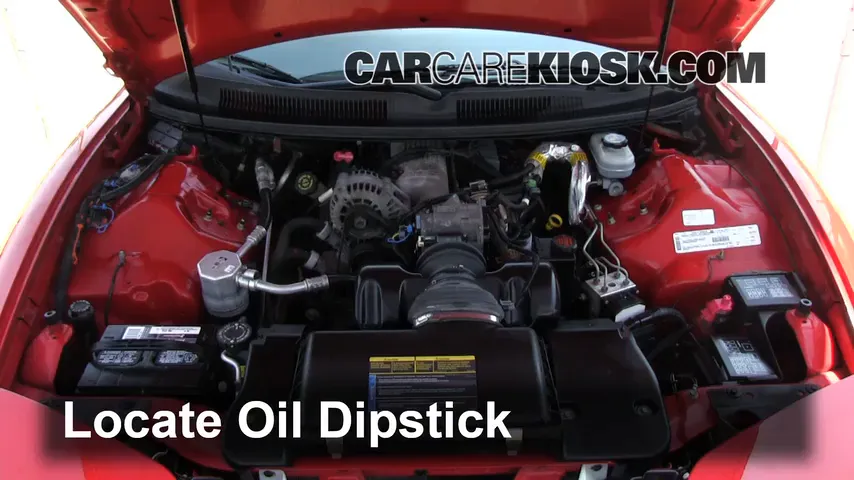 2001 Pontiac Firebird 3.8L V6 Convertible Oil Check Oil Level